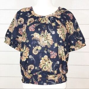 Tommy Hilfiger Navy Print Short Sleeve But…